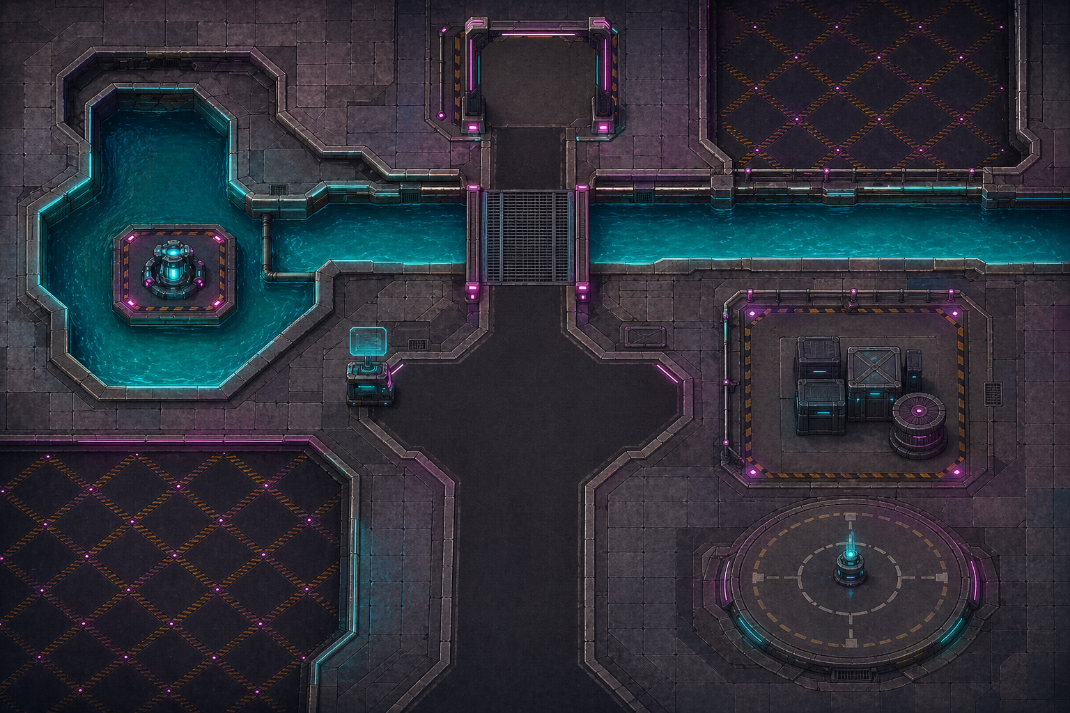 https://github.com/0x0funky/agent-sprite-forge/blob/HEAD/Dressed cyberpunk canal reference map