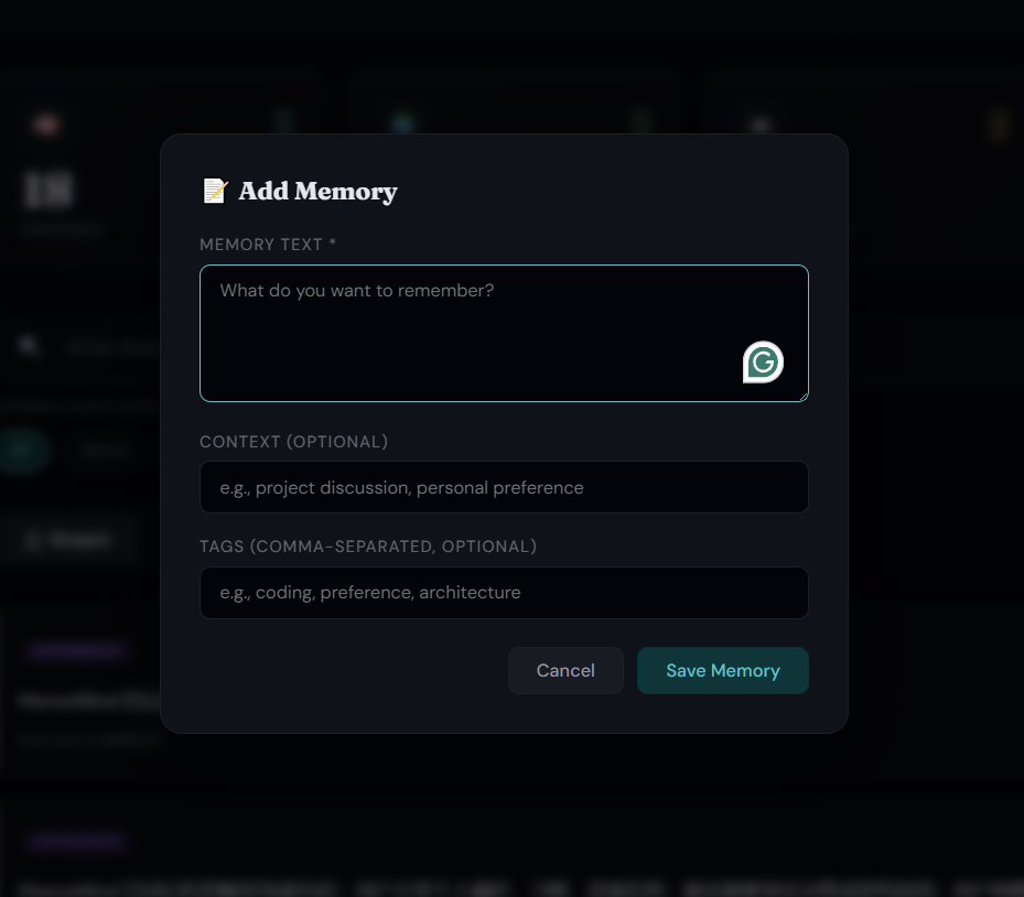https://github.com/24kchengYe/MemoMind/blob/HEAD/Manual memory creation modal