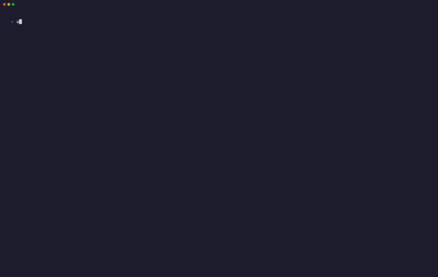 Atomic Agent terminal demo
