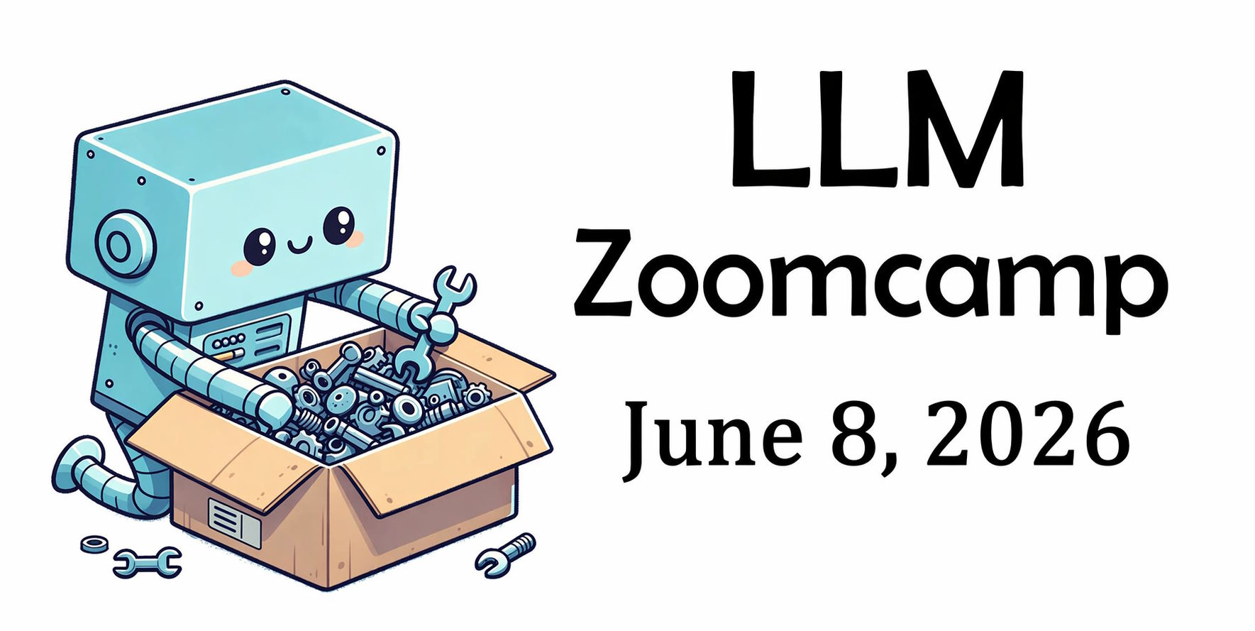 https://github.com/DataTalksClub/llm-zoomcamp/blob/HEAD/LLM Zoomcamp 2026 - Free Course on Building LLM Applications with RAG, Agents, and Vector Search