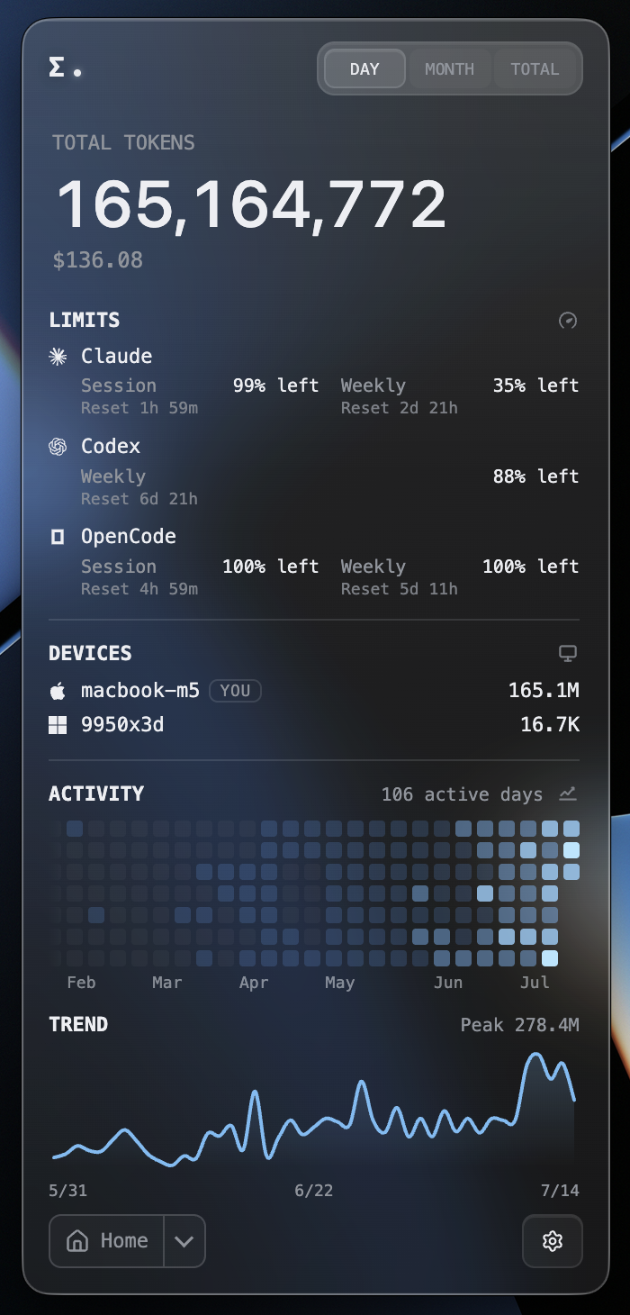 https://github.com/Javis603/token-monitor/blob/HEAD/Home View