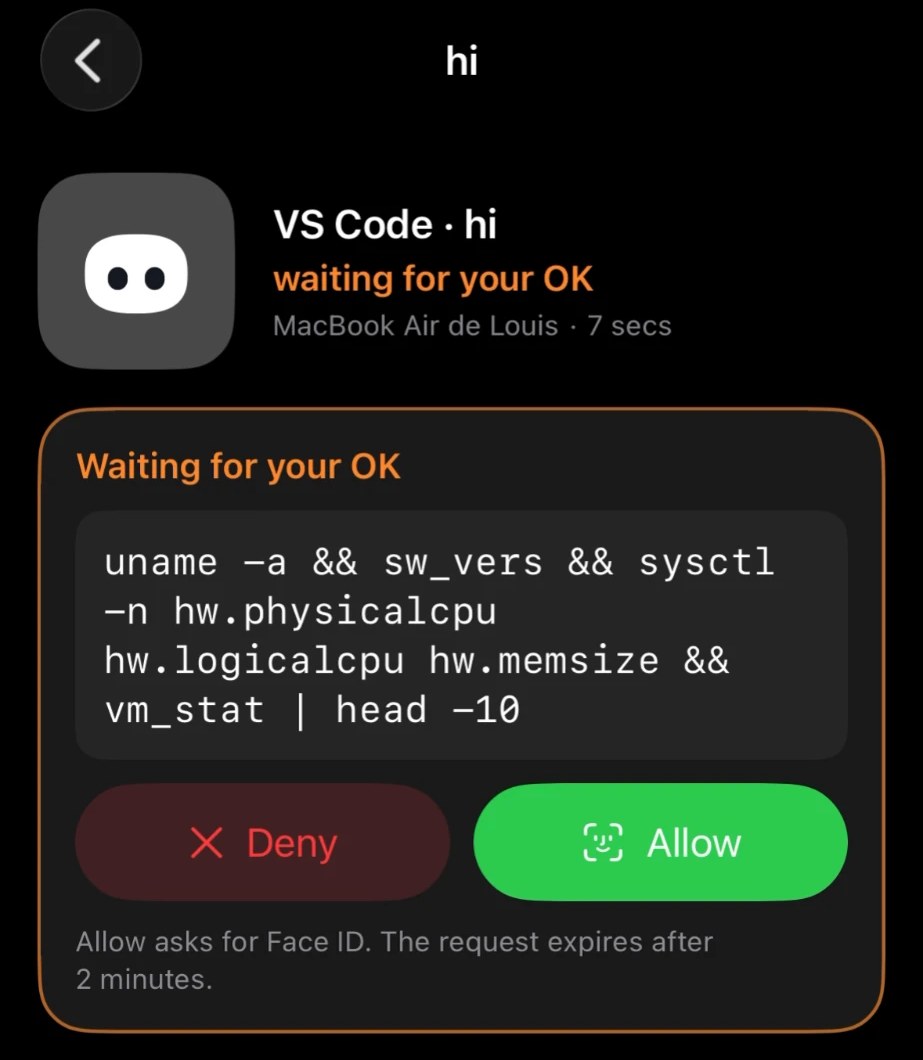https://github.com/Louis-CFM/coucou/blob/HEAD/A permission request on the iPhone, Allow with Face ID