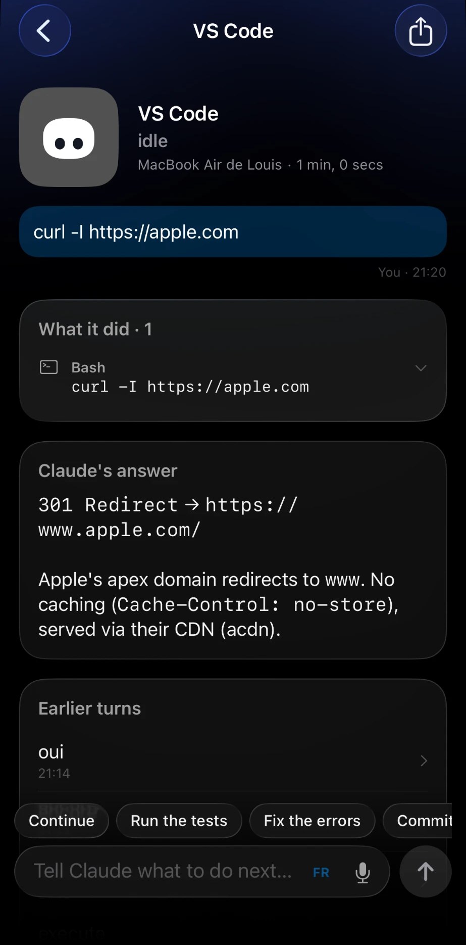 https://github.com/Louis-CFM/coucou/blob/HEAD/A Claude Code session on the iPhone: the prompt, what it did, Claude's answer and the next instruction