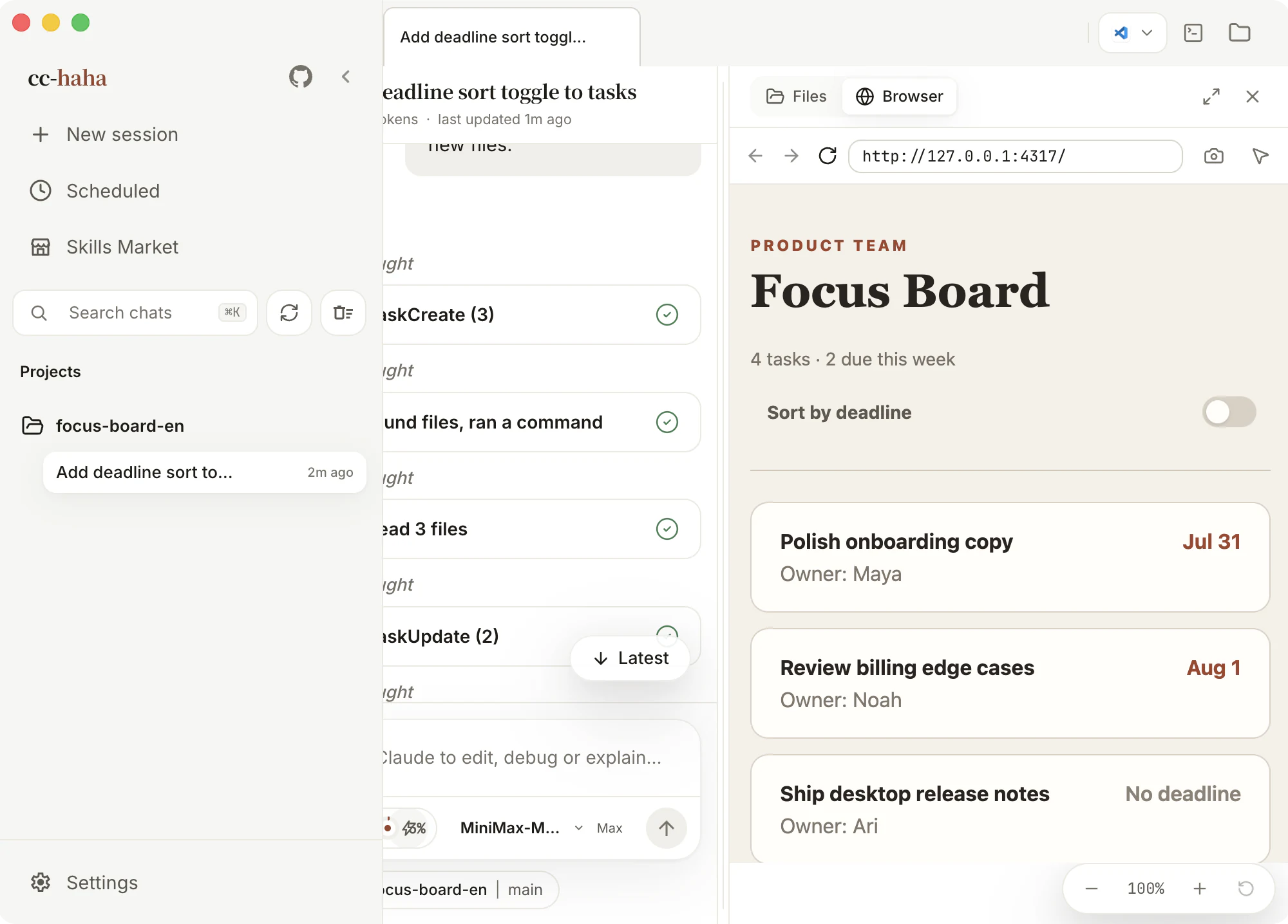 https://github.com/NanmiCoder/cc-haha/blob/HEAD/Built-in browser previewing the page that was just changed