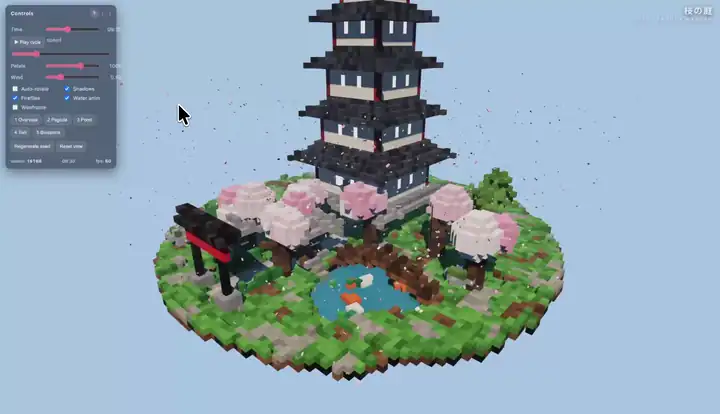 https://github.com/Niko1221/Strata/blob/HEAD/A voxel pagoda garden that Strata's model wrote, running in the browser