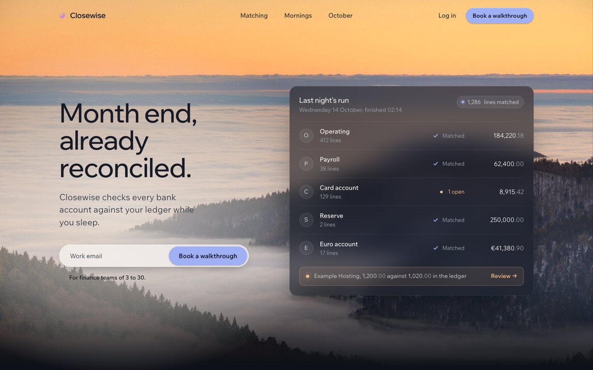 https://github.com/Nutlope/hallmark/blob/HEAD/Dusk theme: Closewise, bank reconciliation