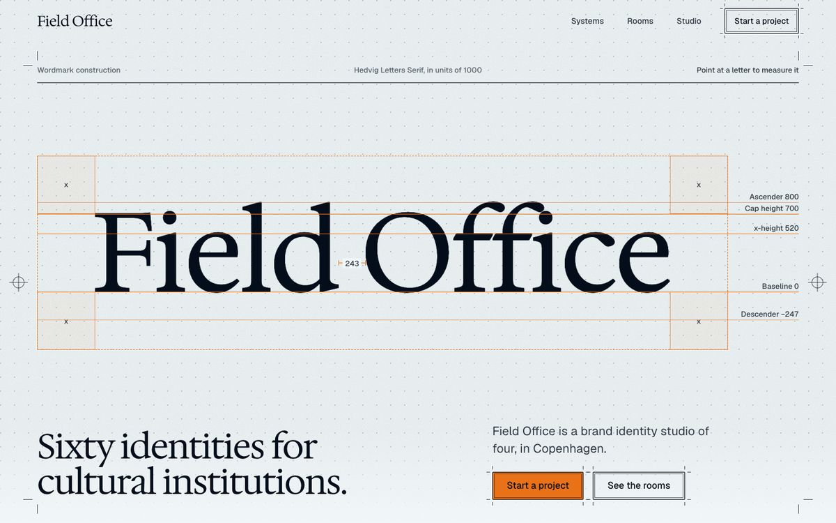 https://github.com/Nutlope/hallmark/blob/HEAD/Studio theme: Field Office, an identity studio