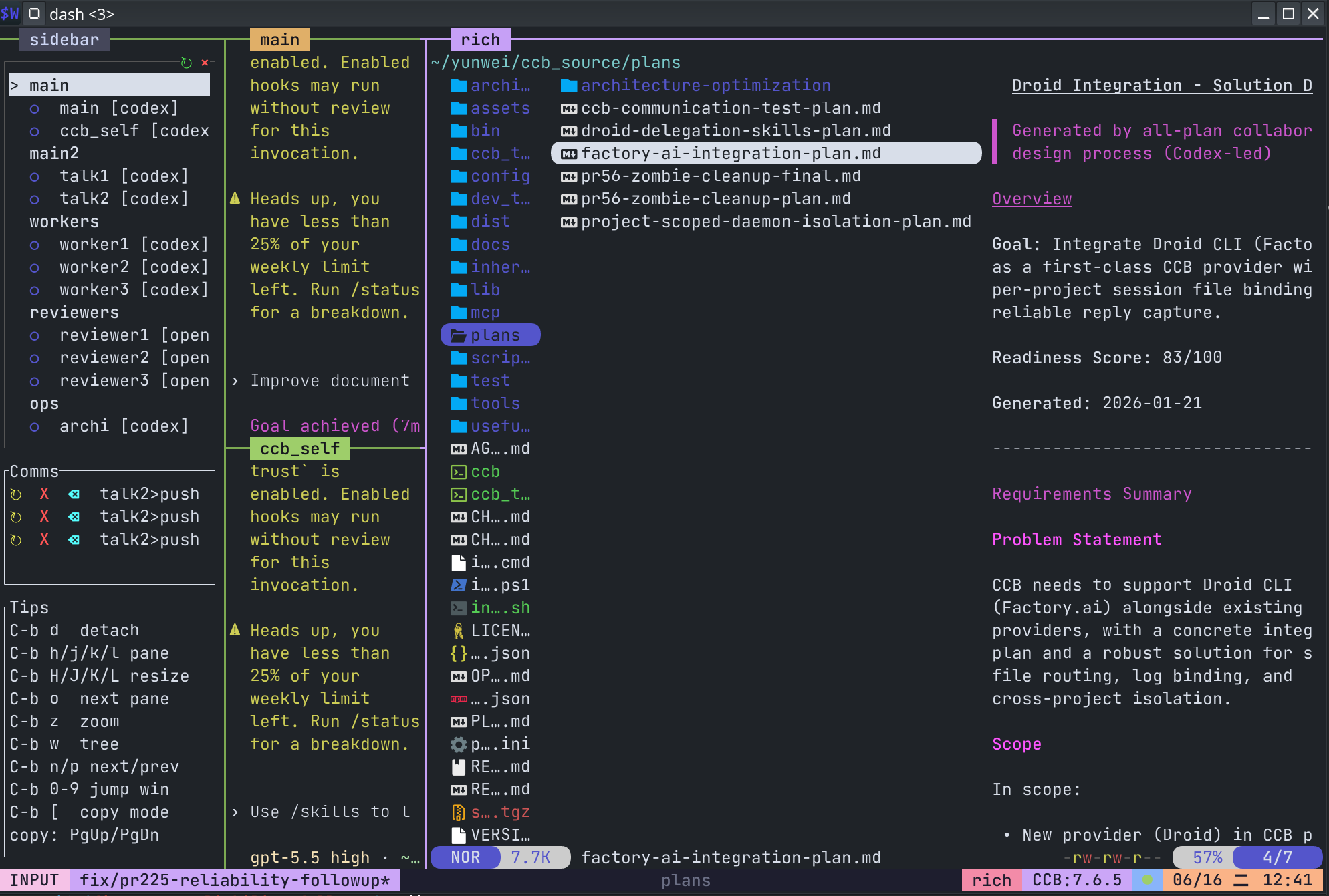https://github.com/SeemSeam/claude_codex_bridge/blob/HEAD/CCB rich media workbench using Yazi preview in WezTerm