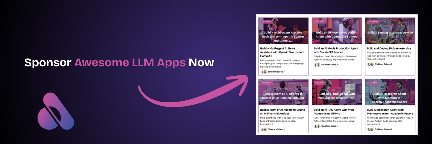 https://github.com/Shubhamsaboo/awesome-llm-apps/blob/HEAD/Become a Sponsor