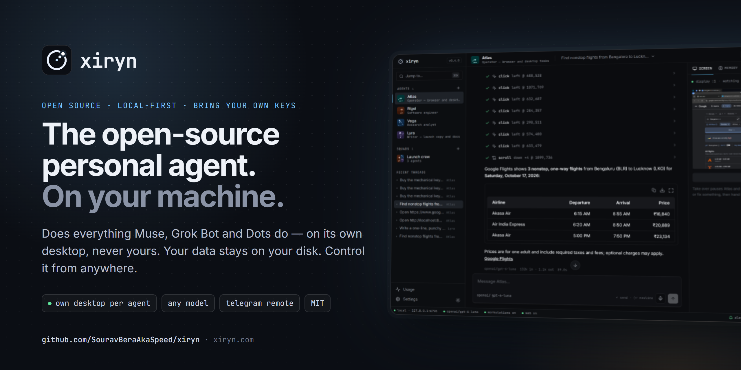 https://github.com/SouravBeraAkaSpeed/xiryn/blob/HEAD/Xiryn — the open-source personal agent, on your machine