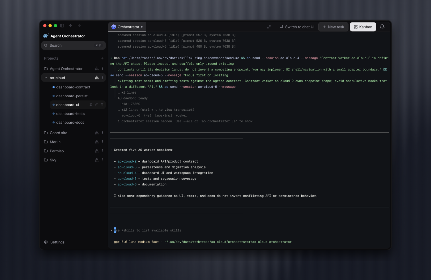 https://github.com/Untrivial-ai/agent-orchestrator/blob/HEAD/Agent Orchestrator coordinating multiple workers and passing them focused project context
