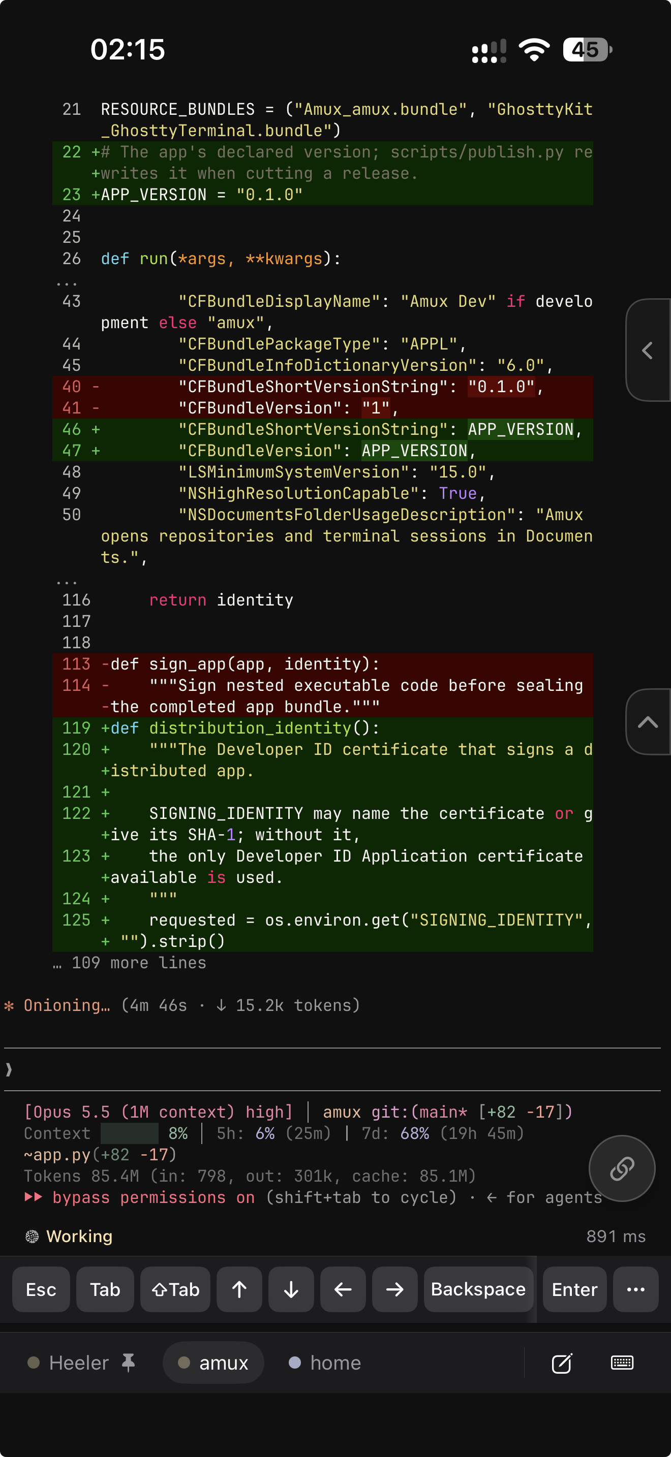 https://github.com/ZingerLittleBee/Heeler/blob/HEAD/Agent's live terminal with Direct Input on iPhone