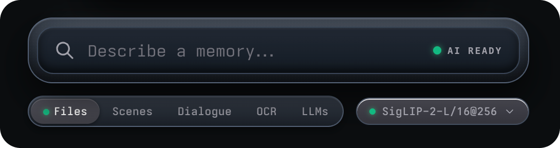https://github.com/allenv0/SCM/blob/HEAD/Search modes: Files, Scenes, Dialogue, OCR, LLMs