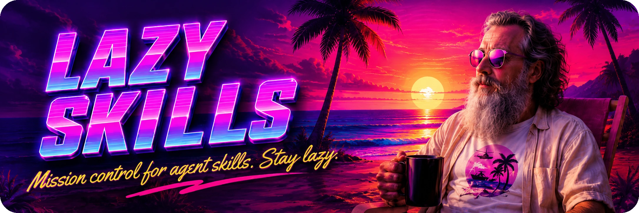 https://github.com/alvinunreal/lazyskills/blob/HEAD/Lazy Skills - mission control for agent skills. Stay lazy.