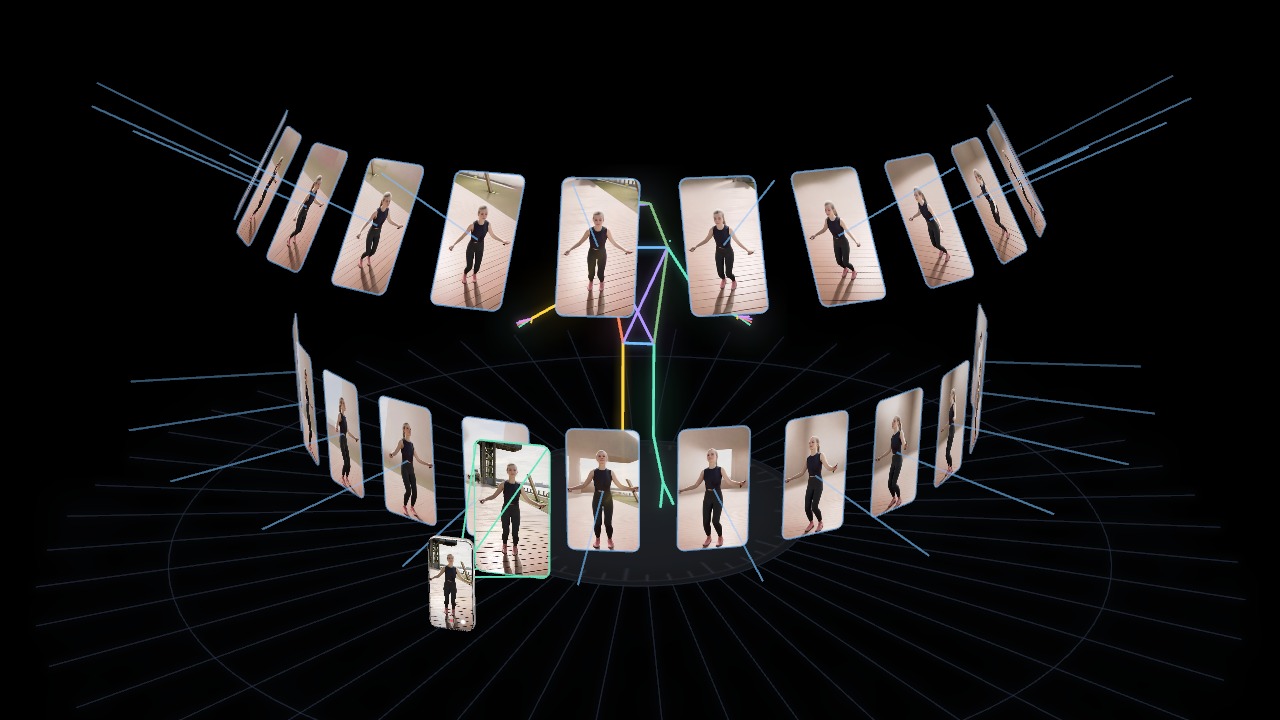 https://github.com/ant-research/4DAnyone/blob/HEAD/Twenty-four target cameras distributed over two pitch layers along the frontal 180-degree arc