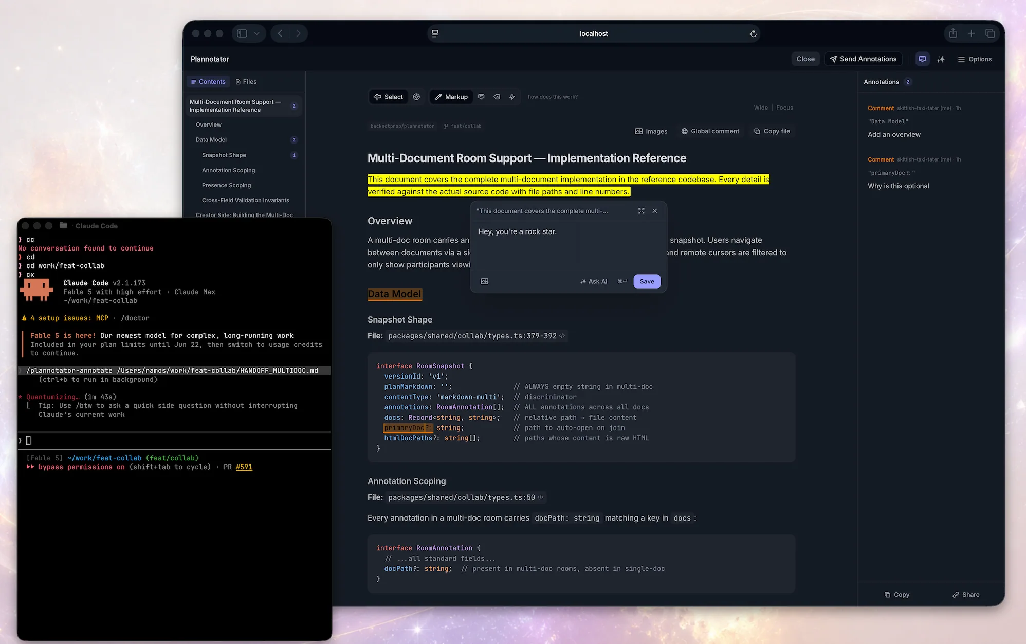 https://github.com/backnotprop/plannotator/blob/HEAD/Annotate UI with inline annotations
