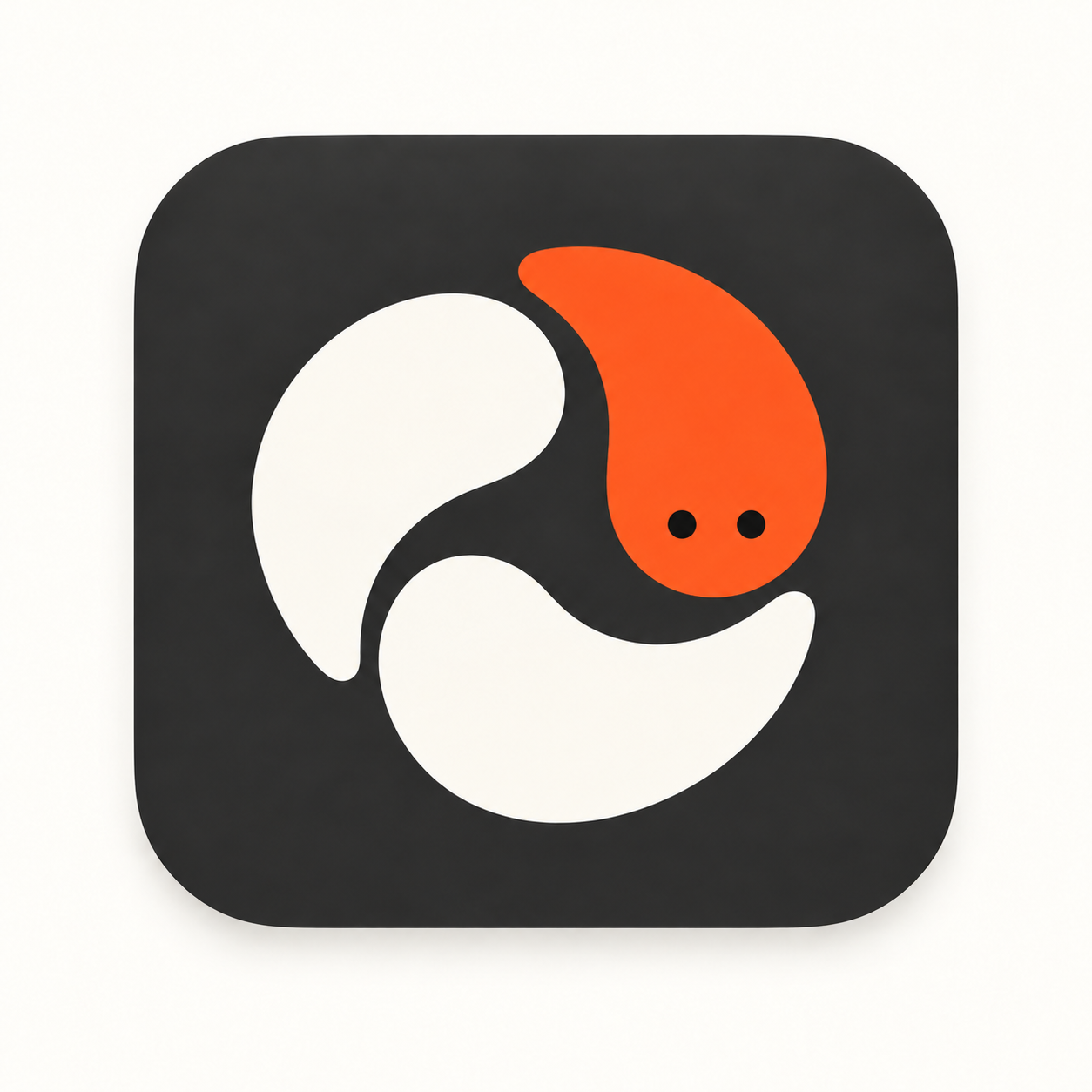 https://github.com/chekusu/yobiru/blob/HEAD/yobiru — two small eyes in the orange spirit's rounded head