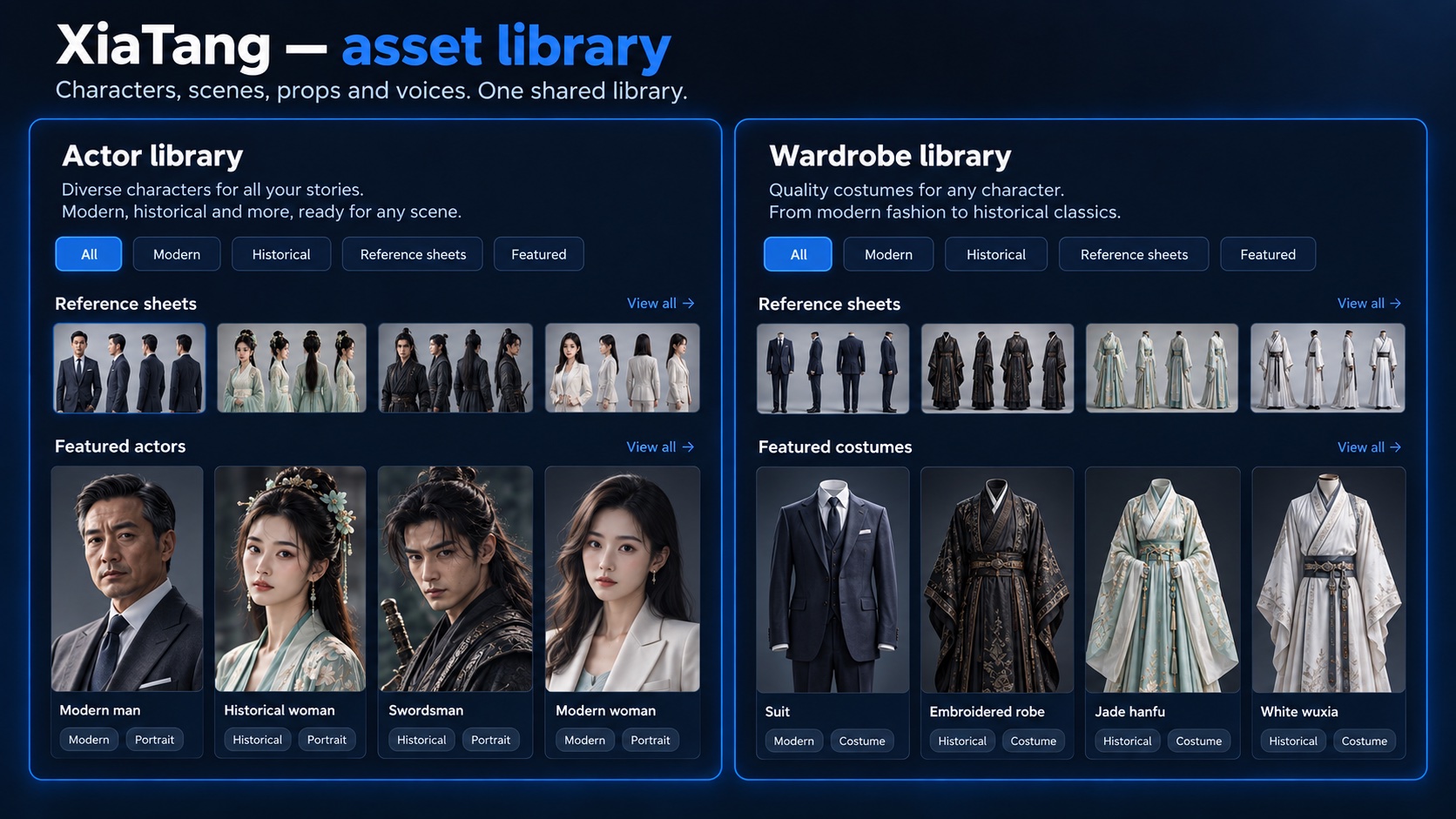 https://github.com/dramaclaw/dramaclaw/blob/HEAD/XiaTang — asset library