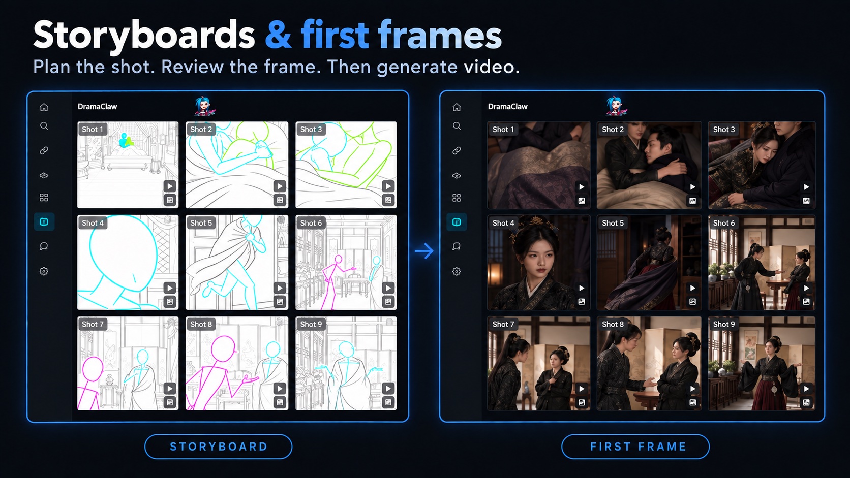 https://github.com/dramaclaw/dramaclaw/blob/HEAD/Storyboards & first frames