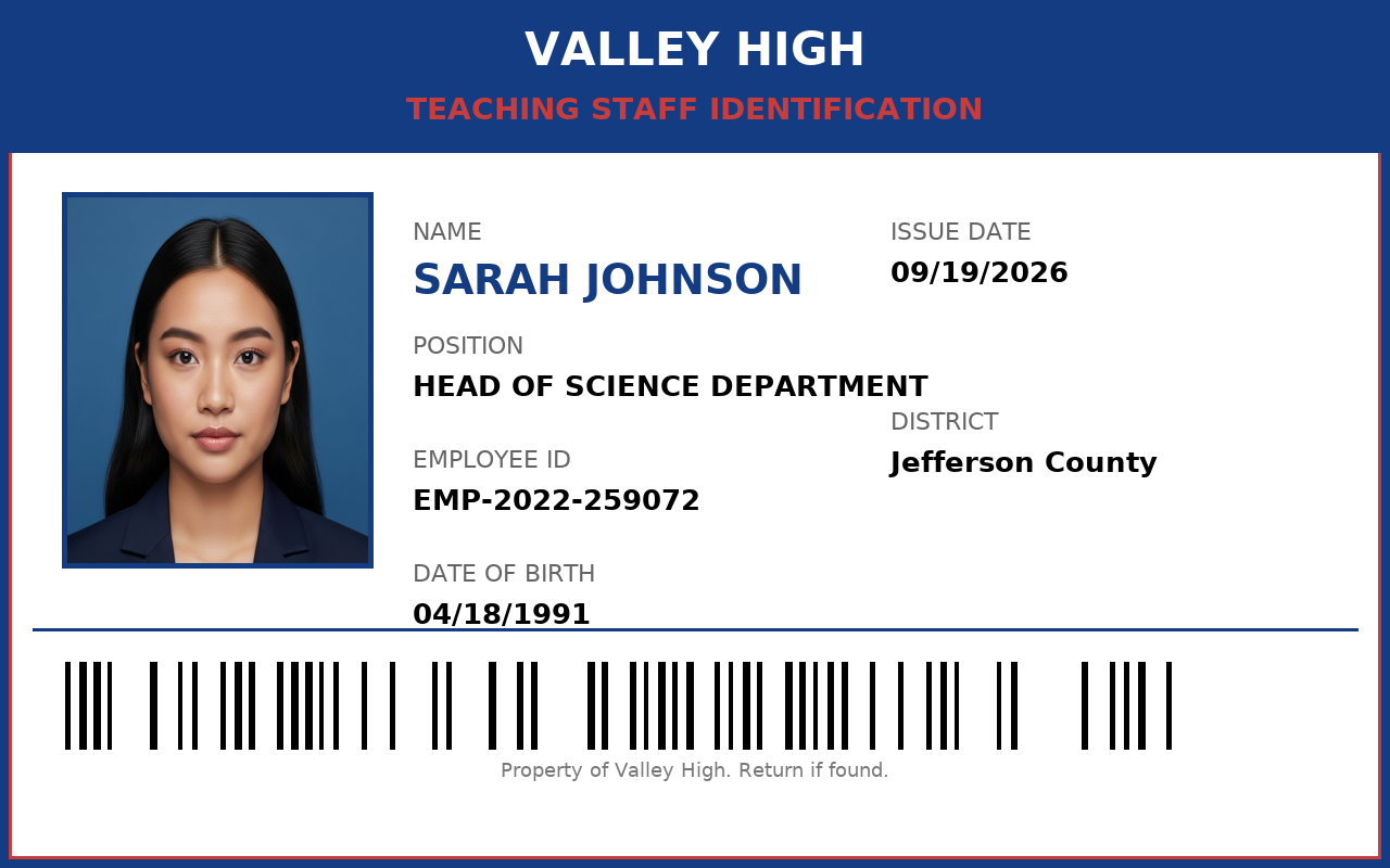 US teacher ID