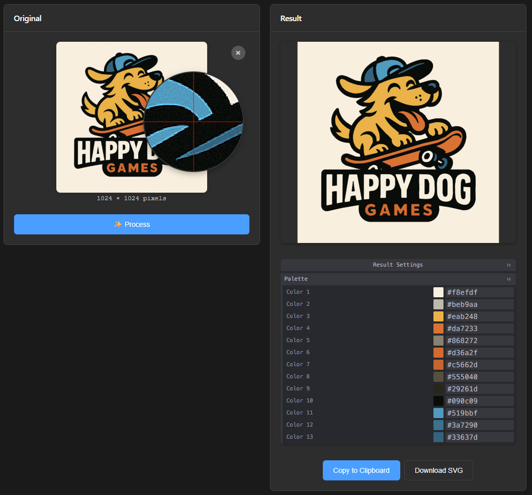 Browser Tool Screenshot for Vectorize