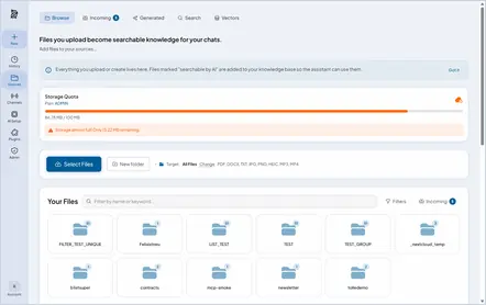 https://github.com/metadist/synaplan/blob/HEAD/File manager with folders and storage quota