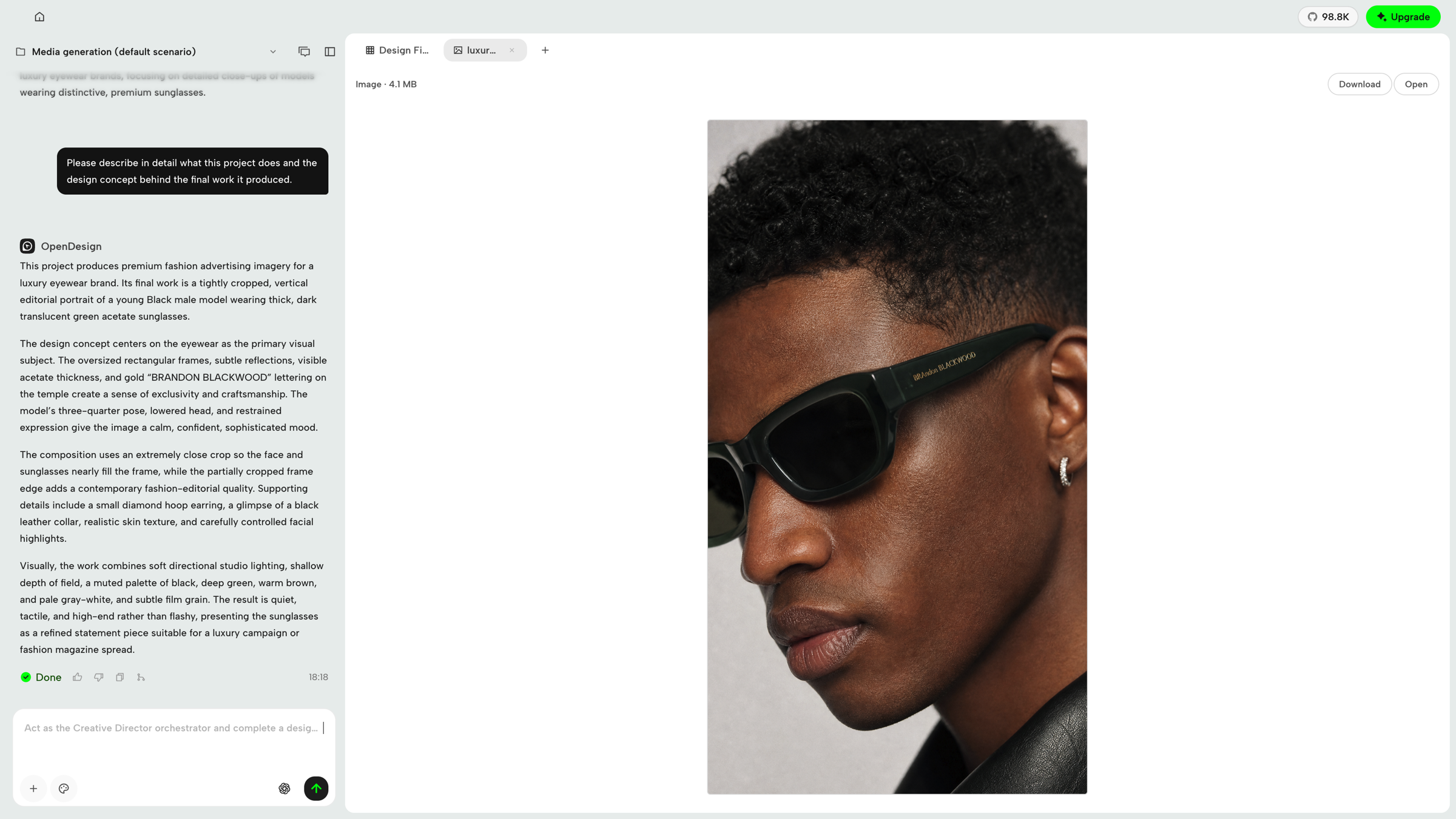 https://github.com/nexu-io/open-design/blob/HEAD/Generated fashion portrait preview in OpenDesign Studio