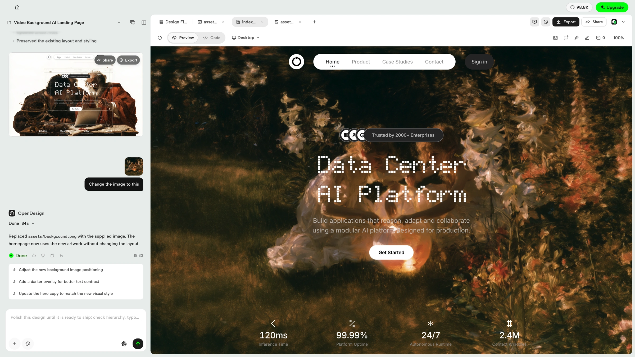 https://github.com/nexu-io/open-design/blob/HEAD/Website prototype with live preview and agent conversation in OpenDesign Studio
