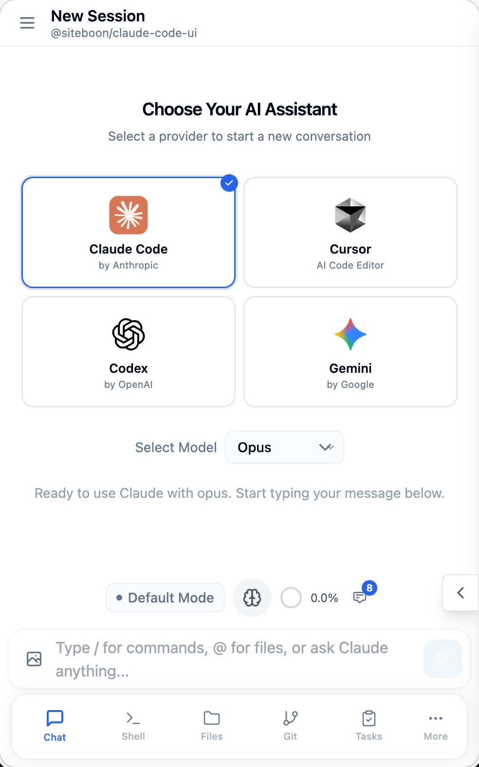 https://github.com/siteboon/claudecodeui/blob/HEAD/CLI Selection