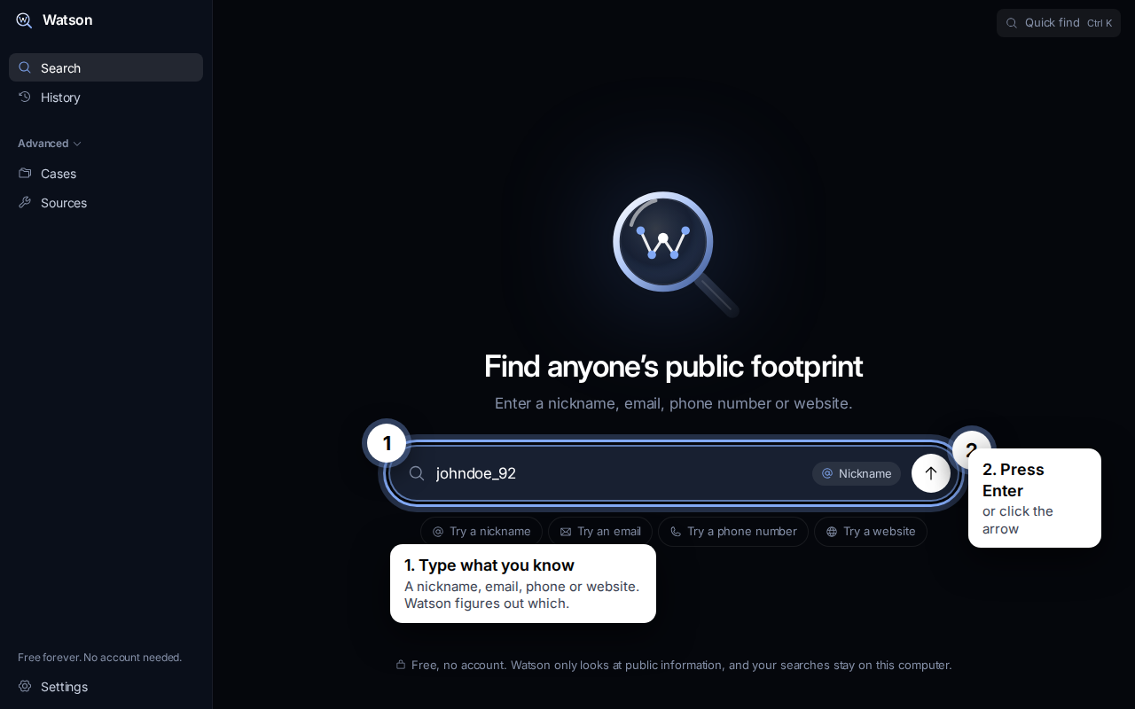 https://github.com/vaishantsah/watson-AI-osint-all-in-one/blob/HEAD/Step 3: type a nickname and press Enter