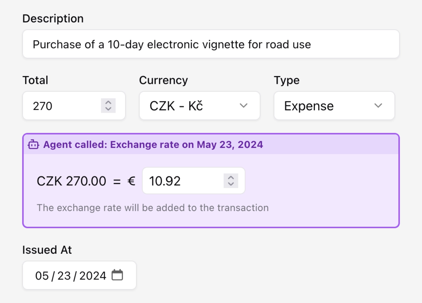 Currency Conversion