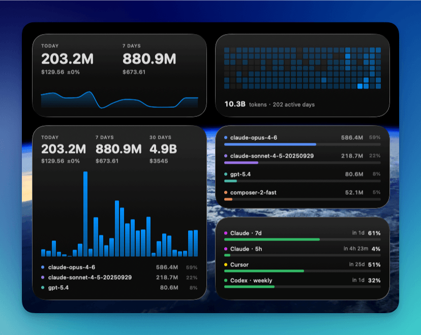 https://github.com/xiufengsun/TokenTracker/blob/HEAD/TokenTracker desktop widgets for usage, heatmap, models, and limits