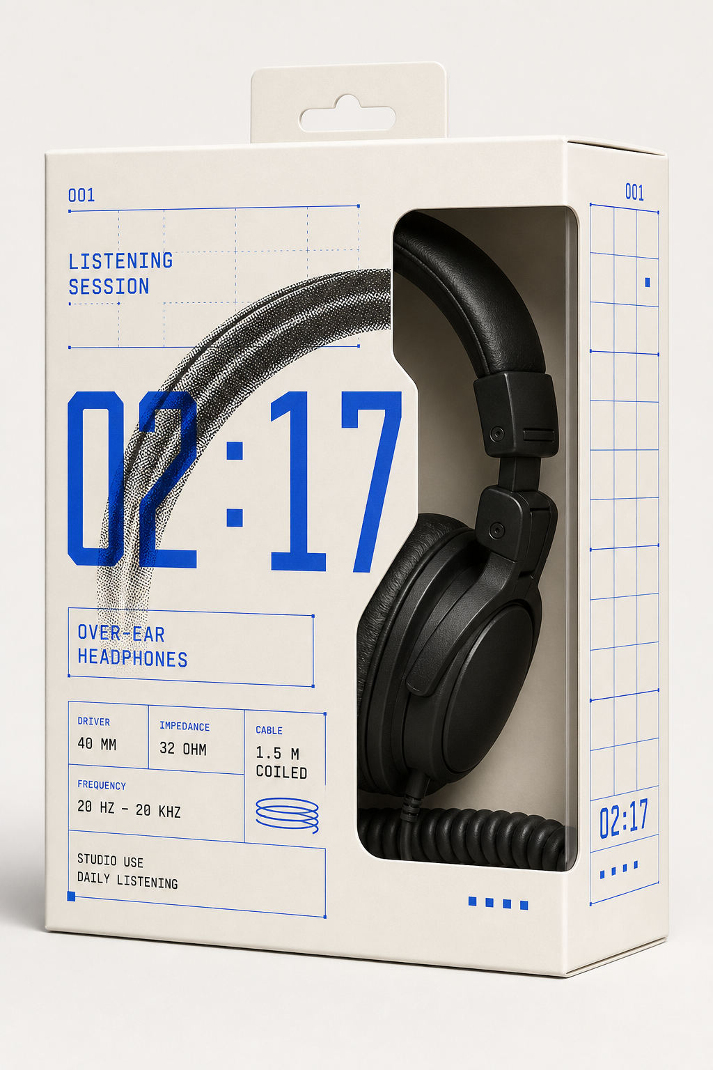 https://github.com/yanliudesign/mono-color-skill/blob/HEAD/Cobalt and black headphone packaging