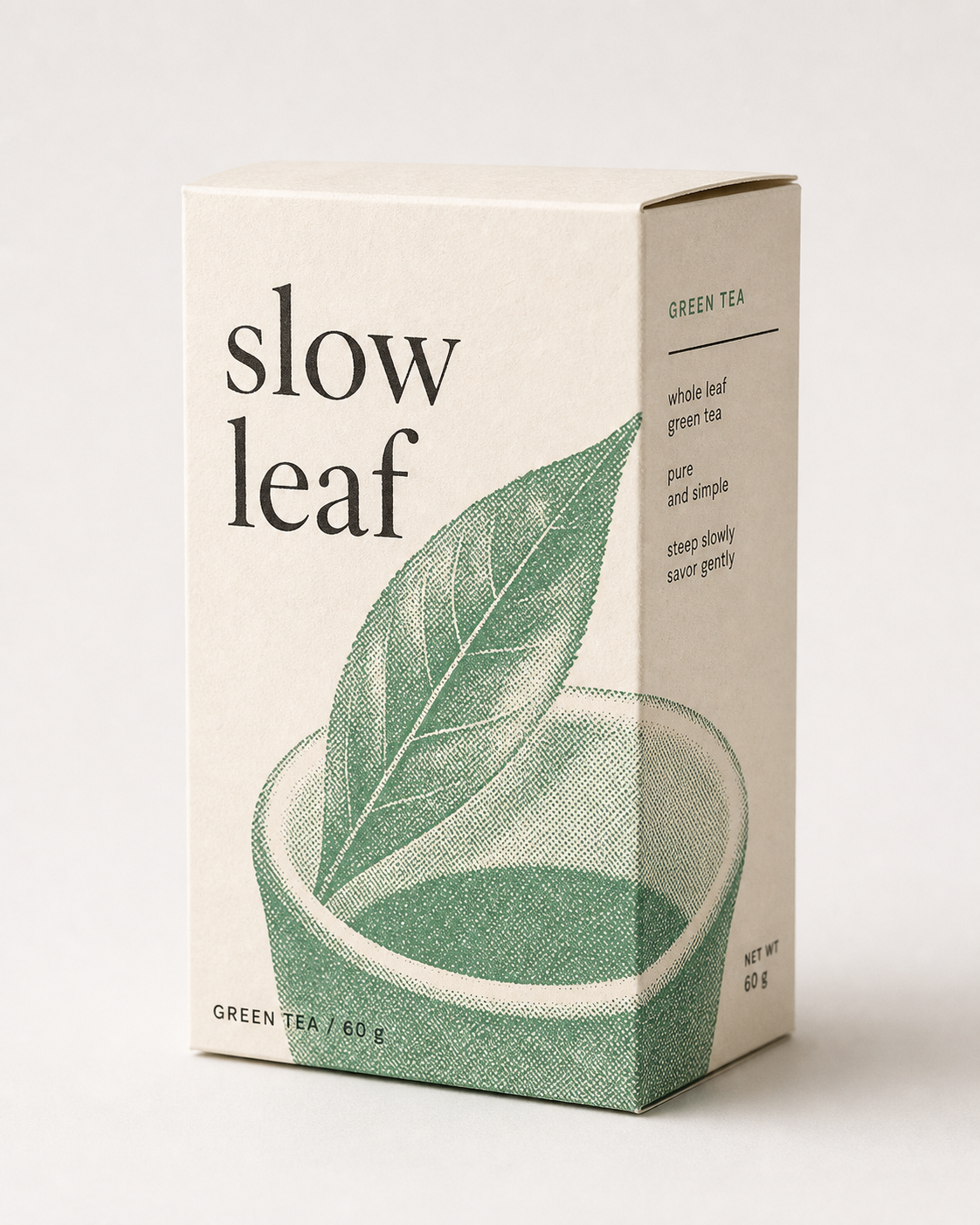 https://github.com/yanliudesign/mono-color-skill/blob/HEAD/Green halftone tea packaging