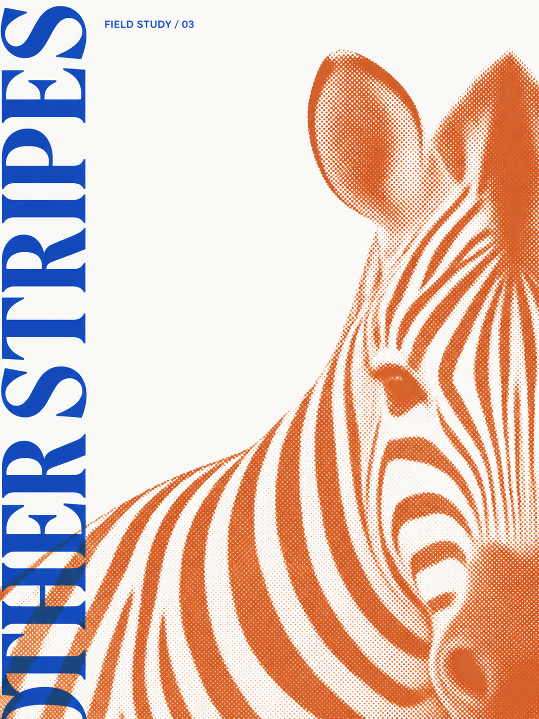 https://github.com/yanliudesign/mono-color-skill/blob/HEAD/Cobalt and orange zebra field-study editorial print