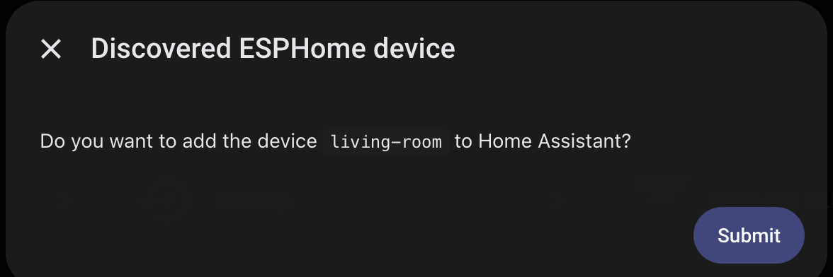 https://github.com/ygelfand/echolocal/blob/HEAD/The confirmation dialog for adding the discovered device